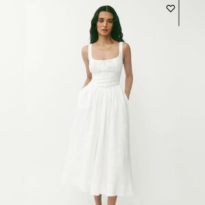 Reformation Balia Linen Dress white Size 6
